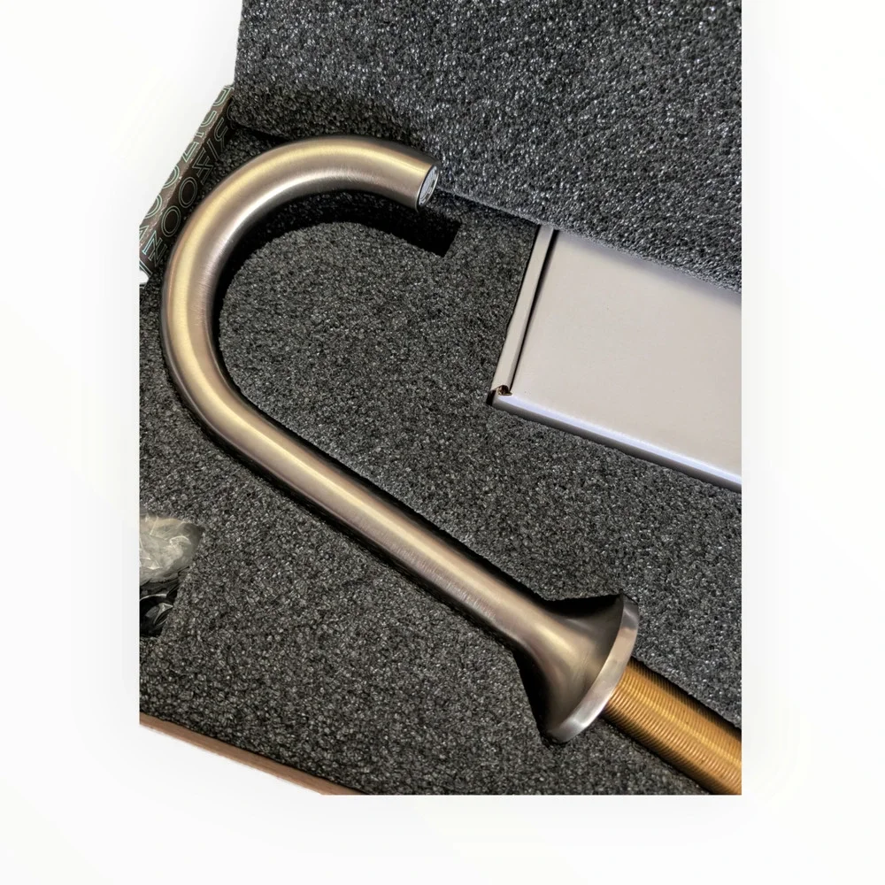 Brizo Odin 1.5 GPM Widespread Bathroom Faucet Less Handles Brushed Nickel As Is